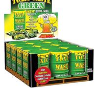 Toxic Waste Drums Hazardously Sour Candy Sweets - 12x Drums: 5 Sour Flavours: Lime, Kiwi, Melon, Green Apple, Green Pear