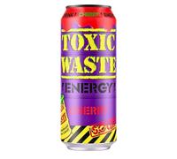Toxic Waste Energy Drink - Extreme Sour Energy Boost, High Caffeine, Long-Lasting Focus & Performance, 500ml Can (Pack of 3, Sour Cherry Energy)