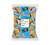 Toxic Waste Nuclear Fusion Hard Candy 500g Bulk Bag Assorted Flavour Extreme Ultra Sour Challenge Sweets Individually Wrapped for Party Bags Gifting Novelty Treat