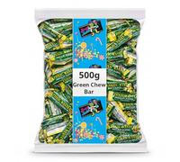 Toxic Waste Nuclear Sludge Sour Apple Chew Bar 500g Individually Wrapped Bars Bulk Bag | Extremely Sour Novelty Sweets for Party Bags and Sharing