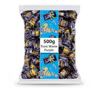 Toxic Waste Purple Ultra Sour Candy 500g Bulk Bag, Individually Wrapped Extreme Sour Hard Sweets | Exciting Purple Fruit Flavours Challenge | Professionally Packed for Freshness