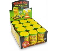 Toxic Waste Yellow Drum 12 x 42g Very Sour Sweets, Individually Wrapped Hard Candy in Resealable Drums | Super Sour Challenge Treats for Party Bags and Gifting
