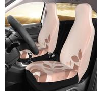 TOXOCMDKLE Front Seat Protector Covers Set Of 2 Universal Car Seat Covers Elastic Breathable Rose Gold Wallpaper Seats Cushion Pad For Cars Easy To Install Cover Set Accessories Auto Trucks Van Suv