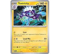 Toxtricity 072/197 Rare Pokemon Card (SV Obsidian Flames) + 1x TitanCards® Toploader