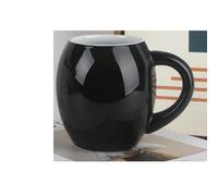TOXVEK Colored Glaze Ball Cup Simple Mug Household Large Capacity Big Belly Cup Ceramic Cup Water Cup 600Ml