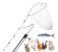 TOXYMHO Chicken Catcher, Adjustable from 29 inches to 74 inches Chicken Net,Chicken Leg Hook, Suitable for Catching Outdoor Animals Such as Chickens, Ducks, Fishnet,Geese,Birds (15.3 x 23.2 inch net)