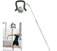 TOXYMHO Volleyball Spike Training Aid, Adjustable 41.3-72.4 Inch Practice Tool with Question Mark Hook, Professional Training Equipment