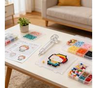Toy 226 Bead Pen Craft For Kids And Adults Educational DIY Art With Multiple Design Templates (Clear, 14. 6X4CM)