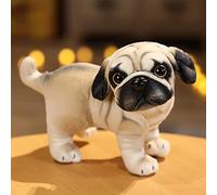 Toy 376 Cute Simulation Pet Dog Realistic Soft Stuffed Toy Simulation Pet Dog Shape Doll Kids Gift (B, A)