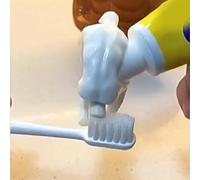 Toy 607 Thinking Poop Man Squeezing Toothpaste Artifact Cute Spoof Funny Individual Toy Toothpaste Head (White, One Size)