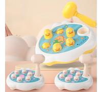 Toy 782 Whack A Porker Or Duckling Mole Game For Toddler Hammering And Pounding Toys Early Developmental Montessori Fine Motor Skill Toy Baby Games Activities Desk Gifts (A, One Size)