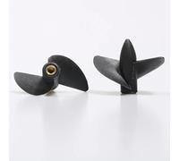 Toy accessories 1pair M4 Threaded Nylon 2 Blades Propeller Dia 35/39/42/45mm CW&CCW Props Positive&Reverse Paddle for RC Electric Jet Boat Parts(1pair D35xP25mm)