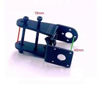 Toy accessories 1PCS VTOL Servo Motor Mounting Seat Aluminum Alloy Support Holder Base 15mm/16mm/18mm/20mm/25mm Carbon Tube Clip for RC Aircraft(18mm servo mount)