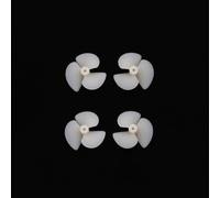 Toy accessories 2Pairs 2mm Motor Shaft Screw Propeller Dia 36mm 42mm Full Immersion 3 Blade Prop CW/CCW Parts for RC DIY Bait Boat Tug(2pairs 2x28mm white)