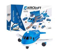 Toy Airplane, Preschool Learning Activities Aircraft Model for Early Education, Transform Airplane Toys Small Cars with Safe Design, for Boys Girls Kids Home School Travel Party