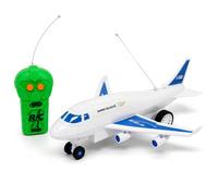 Toy Airplane with Lights, RC Movement, Jumbo Airplane, Super Jet Fighter Plane Toy with Motion with Remote Control, with Lights, RC Plane Large 9 Inch, Remote Control Toy (C)