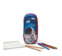 Toy Arena Pencil Box Combo for Kids | Astronaut & Unicorn Super Character Pop-Up Multi-Compartment Pencil Cases | Hardtop Stationery Organizer for Boys & Girls, Dark Blue Astro, Standard, Space