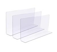 Toy Blocker for Under Stove, 3 Bed Sofa Couch Baffle Prevent Things Pets Toys Getting Bottom, Transparent Gap Bumper Guards with Adhesive Tape(50x5x21cm/19.7x2x8.3in)