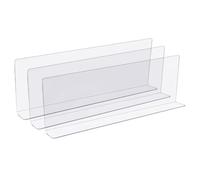 Toy Blocker for Under Stove, 3 Bed Sofa Couch Baffle Prevent Things Pets Toys Getting Bottom, Transparent Gap Bumper Guards with Adhesive Tape(60x5x11cm/23.6x2x4.3in)