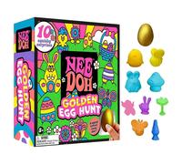 (Toy Box) NeeDoh Easter Golden Egg Hunt Mystery (10 Squishy Surprises!) Collectibles Gifts