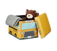 Toy box Removable Lid Easy Clean Toy Storage Ottoman Children's Storage Box