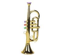 Toy Brass Horn - Simulated Musical Trumpet for Kids, Fun Wind Instrument Preschool Learning, Durable Playtime Build, Sound Activation, Early Education Necessities for Toddler Classroom