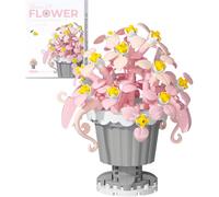 Toy Building Blocks Botanicals Mini Creative Plant Building Blocks Plant Building Block Toy Flower Building Block Set Suitable for Boys and Girls Over 10 Years Old