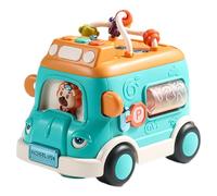 Toy Car - Colorful School Bus Vehicle With Sound Light Functions, Engaging Mini Bus Model, Safe Playtime Activity | Imaginative Learning Scenario For Home Classroom Preschool