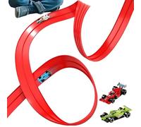 Toy Car Track Set - Adventure Racing Playset, Flexible Road Rampway, Colorful Vehicle Activity Game | Engaging Entertaining Educational Imaginative Toy For Kids Babies Youngsters Students Schoolyard P