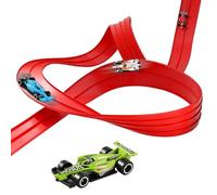 Toy Car Track Set, Exciting Racing Fun, 33x30x11cm, Flexible Race Track Car Ramp Toy, Portable Roll-Up Racing Ramps With Suction Cups, Easy To Play, For Boys, Girls Ages 3+