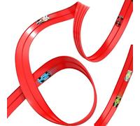 Toy Car Track Set - Kid Race Track Sets, Portable Roll Up Ramp Toy, Flexible With Suction Cups Game | Ideal For Racing Yard Balcony Indoor Outdoor Bedroom Boys Girls Toddler Preschoolers