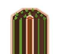 Toy - Carrot Harvest Wooden Educational Shape Sorting Puzzle | Early Learning Brain Training Toy For Boys Girls, Fun Cognitive Development Game For Ages To Six