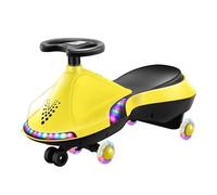 Toy Cars LED-Wheels Swing Car Ride On Toys No Gears Or Pedals Best Outdoor Ride-on Toy For Boys Girls(Gelb)