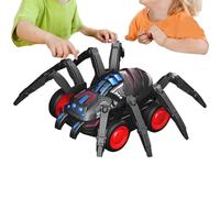 Toy Cars Spider Shape - Inertia Play Vehicle | Material Easy to Use, Educational Design, Fun Gift Idea, Perfect for Boys, Girls, Home, Party, Travel, Indoor, Outdoor, 13x11x5.3cm Red Black White Green