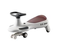 Toy Cars Swing Car With Under-Seat Storage Flashing Wheels Music Uses Twist, Turn, Wiggle To Steer Ride On Toy For Kids Boys Girls(Gris,No Push handle)