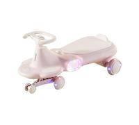 Toy Cars Twisted Bike with Music Roll Flash Wheels Cool Lights Anti-Rollover for Boys Girls Indoor Outdoor Toy(Rose)