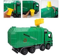 Toy Cars WM Garbage Truck Toys 41 × 21 × 16 Kids Simulation Inertia Subject Sanity Car Model with Three Trash