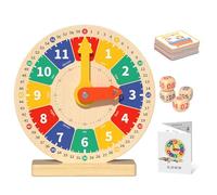 Toy Clock - Math Skills Interactive Educational Toys | Preschool Practice Clock for Kids,for Children Travel Home Classroom Homeschool Preschool Playroom Birthday Party