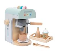 Toy Coffee Maker Kids, Wooden Play Kitchen, Educational Imaginative Girls Boys Indoor Playroom Kindergarten Birthday Gift, Creative Accessory for Home Party Learning Fun 20x17x12cm