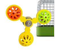 Toy - Colorful Hanging Spinner Sound Activity Stimulator Pet Pleasure | Small Medium Birds Mental Exercise Fitness Beak Engagement Habitat Fun Daily