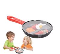 Toy Cooking Pan - DIY Play Pans for Kids, Pretend Camping Cooking Playset with Utensils, Cookware Toys, Play Food Set, Educational Fun Activity, Role Plays Learning Gift for Girls Boys