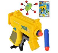 Toy Dart Gun with Foam Darts and Bug Target Yellow Soft Play Blaster for Kids Shooting Game Handheld Childrens Safe Gift Fun Active Play Suitable Indoor Outdoor Electoys