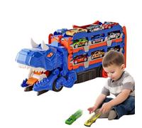 Toy Dinosaur Truck - Transport Vehicle | Grande Play , Heavy Duty Off Road Wheels, Realistic Figurines, Interactive Light Sounds and Exciting for Jurassi Adventure