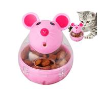 Toy Dispenser - Cat Toy Dispenser Cat Food Ball Dispenser | Interactive Pet Toy for Cats Pink and White for Playing and Feeding