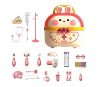 Toy Doctor Kit With Storage Case Interactive Pretend Educational Flexible A