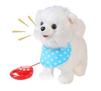 Toy Dogs That Walk And Bark Interactive Plush Animal Toy Electric Stuffed Animal For Kids Teens Life Like Moving Pet With Sound 8 Songs Tail Wagging Comforting Doll For Playroom