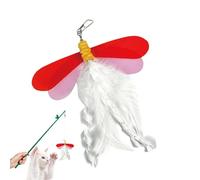 Toy, Dragonfly Cat Teaser, Interactive Kitten Stick, Cat Toy Replacement for Cat Physical Training and Playing, Home Entertainment