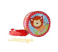 Toy Drum Set for Kids - Early Education Musical Instrument, 5.9 Inch Wooden Drum, Adjustable Carrying Strap Portable Kit, Learning Play for 2 5 Years Old Boys Girls Birthday Home Kindergart