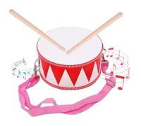 Toy Drum - Wooden Music Percussion Instrument, Eight Inch Snare Design, Adjustable Strap For Playing, Lightweight Durable Construction, Includes Drum Sticks | For Boys Girls Ve
