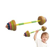 Toy Dumbbell - Kids Workout Barbell, Adjustable Fun Exercise Weights | Child Friendly Fitness Toy for Outdoor Play, Strength Training, Body Exercise, Physical Activity, Gym Pretend Play, Sports,